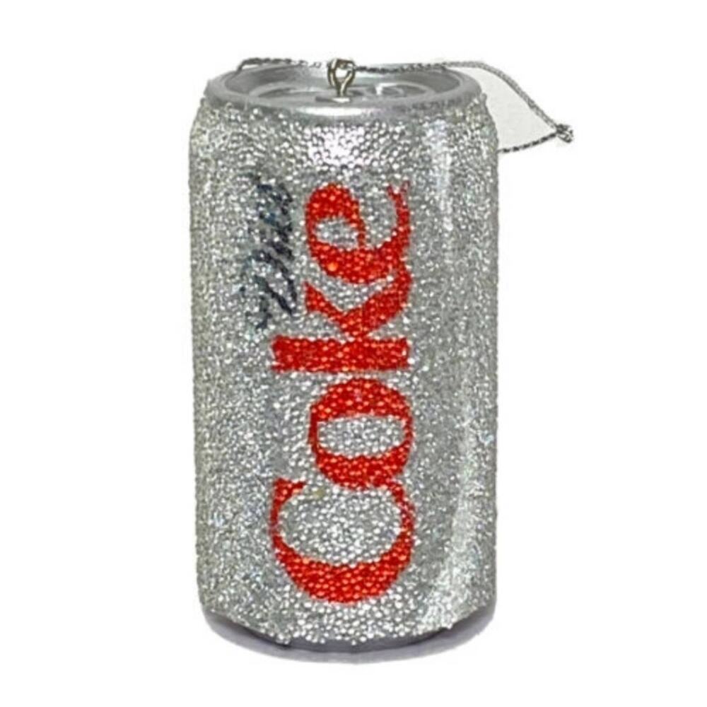 Diet Coke Can Christmas Ornament Glitter Sparkly Bling‎